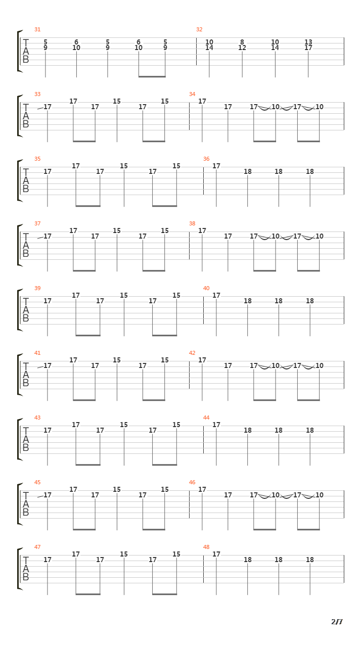 Ovningskora吉他谱