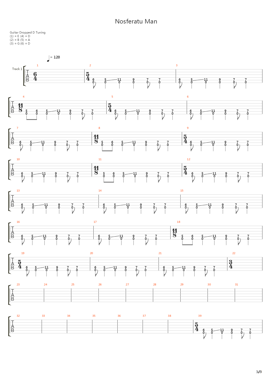 Nosferatu Man吉他谱