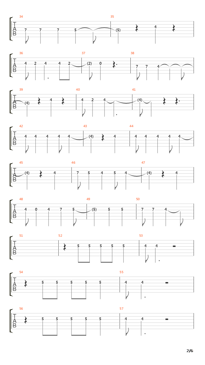 Falling Down吉他谱