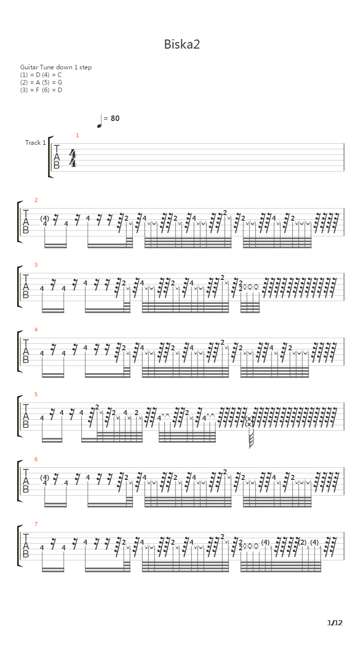 Biska 2吉他谱