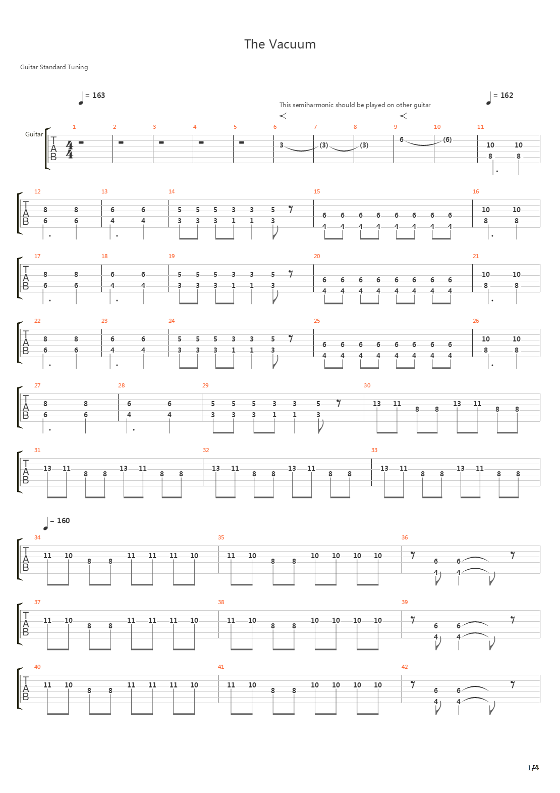The Vacuum吉他谱
