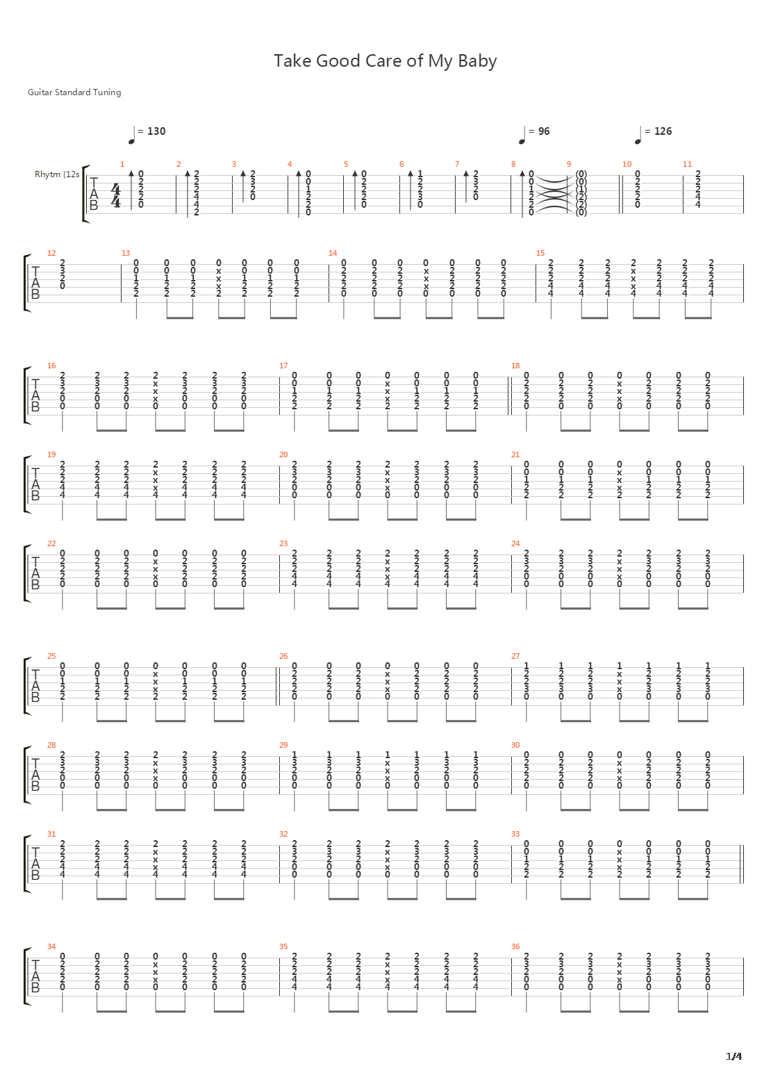 Take Good Care Of My Baby吉他谱