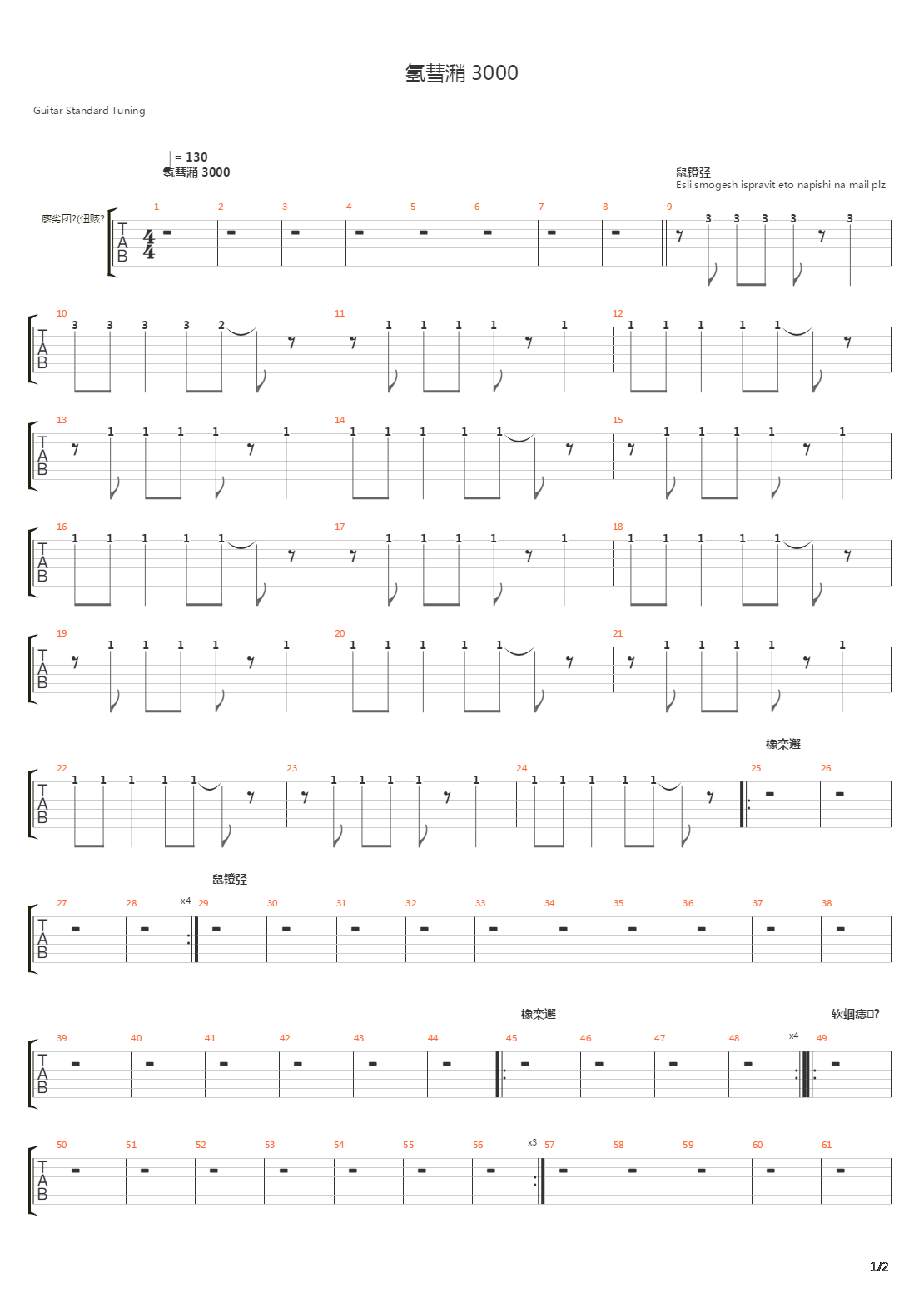 Zvezdy吉他谱