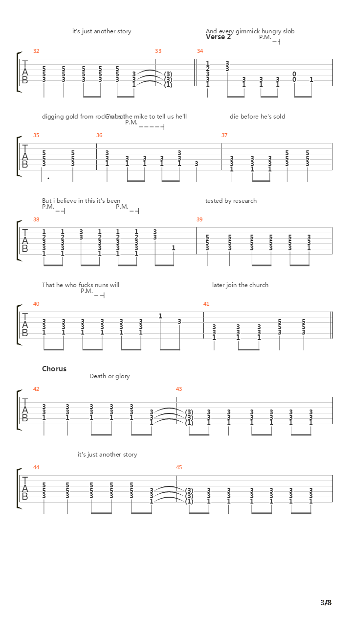 Death Of Glory吉他谱