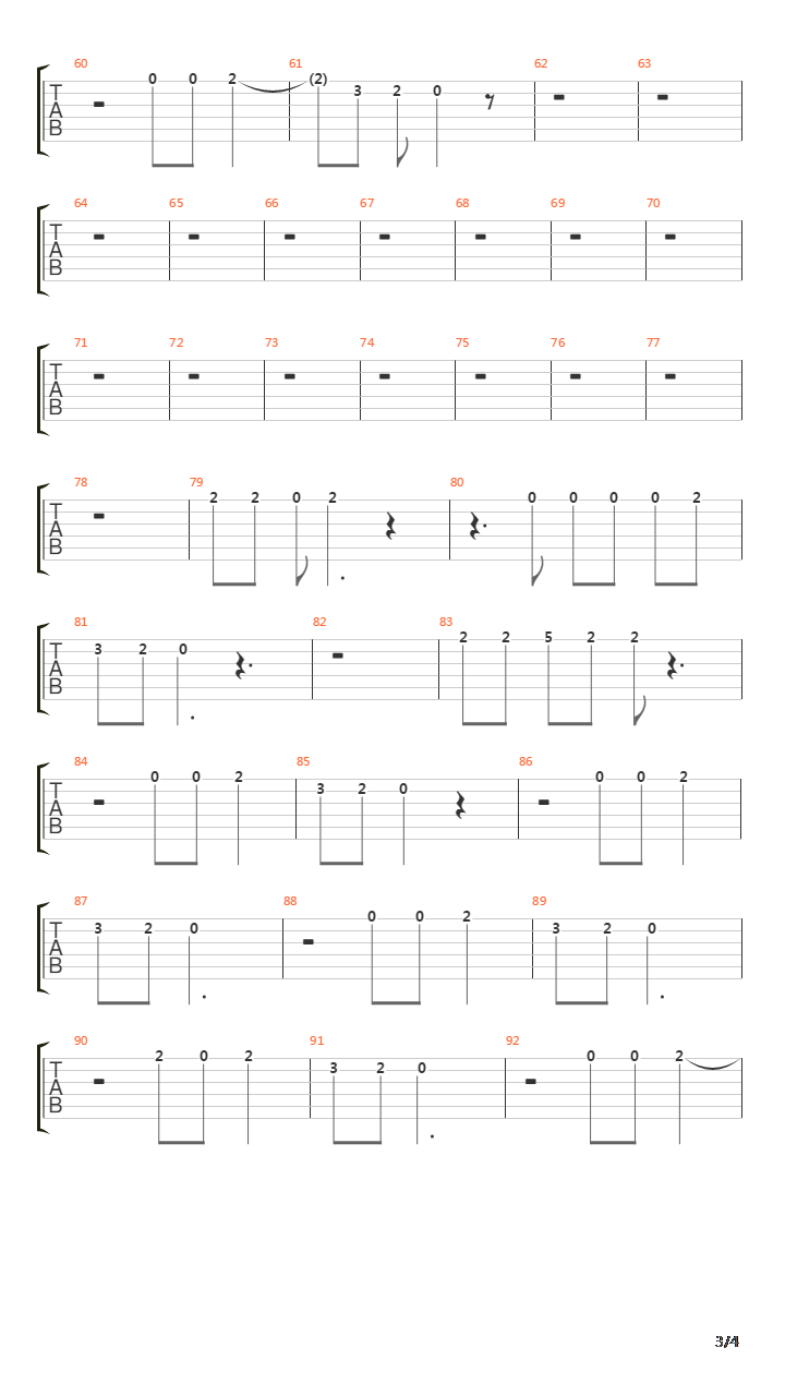 De Musica Ligera吉他谱