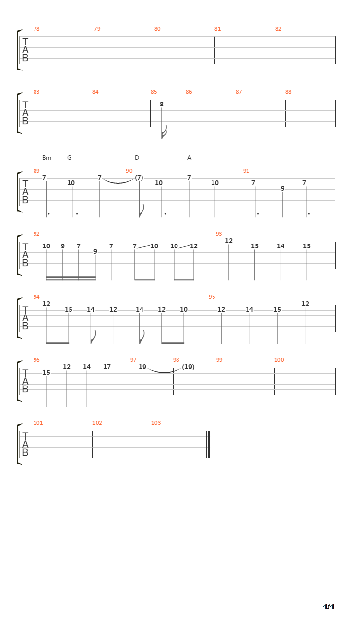 De Musica Ligera吉他谱