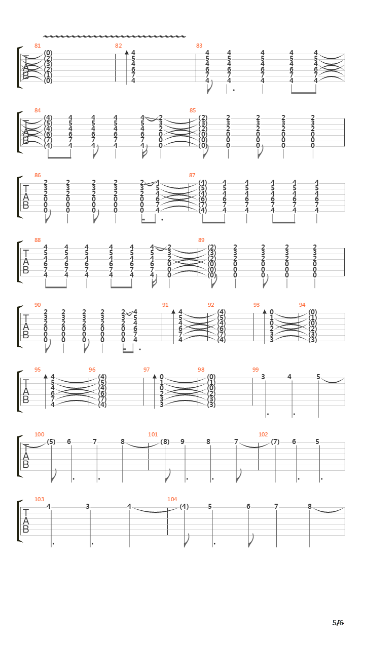 Efecto Doppler吉他谱