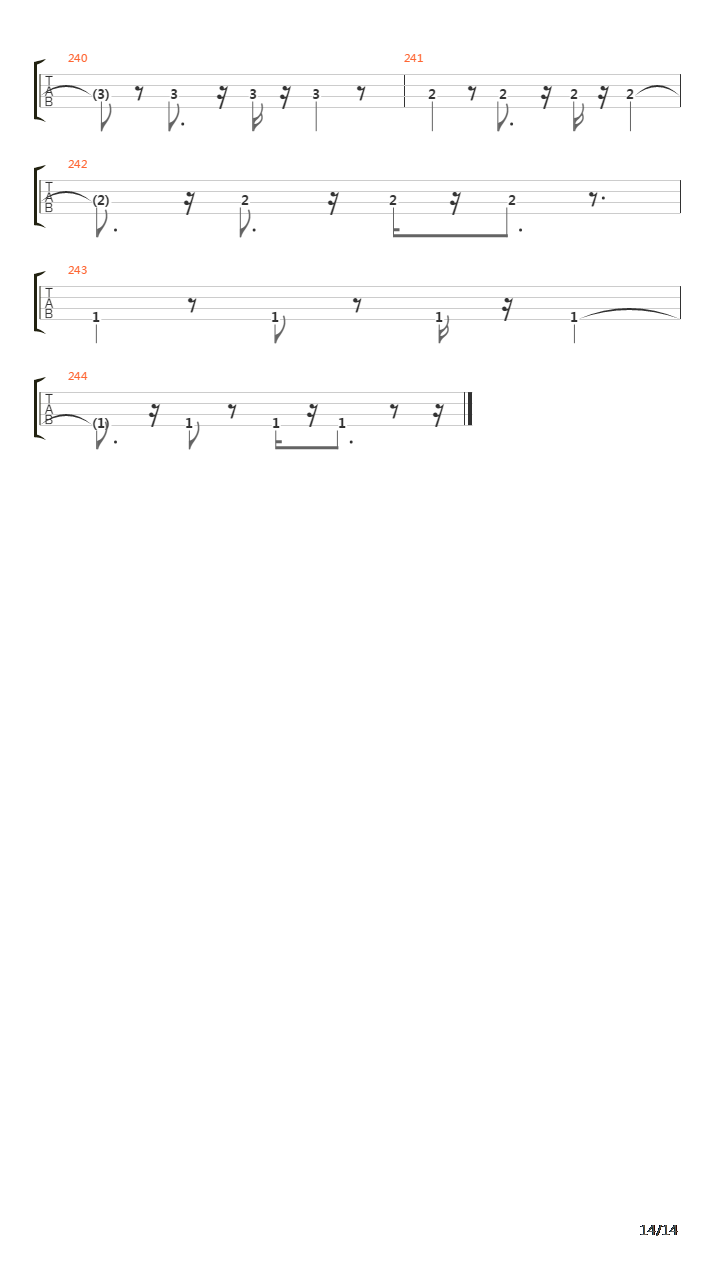 Persiana Americana吉他谱