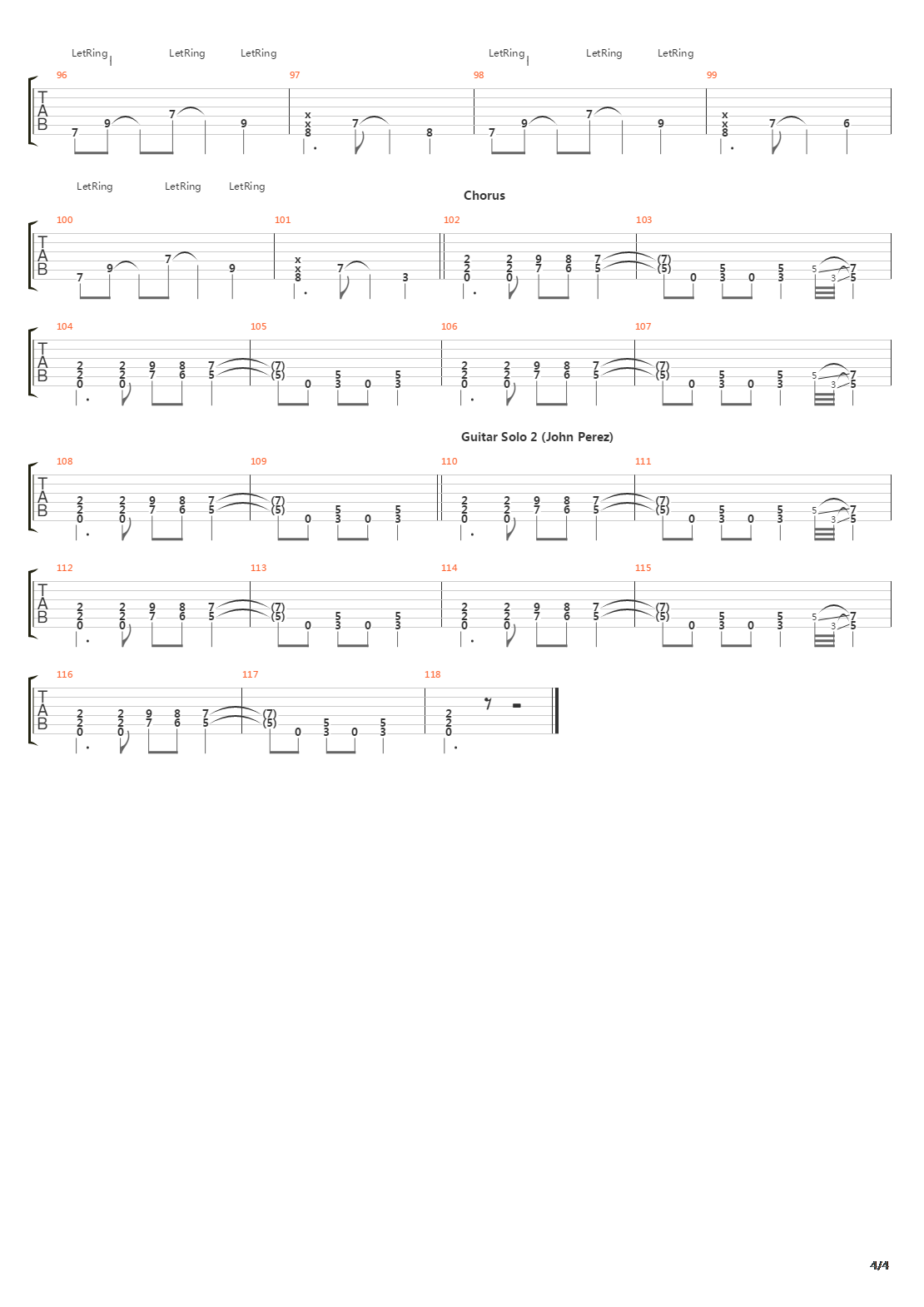 Falling吉他谱