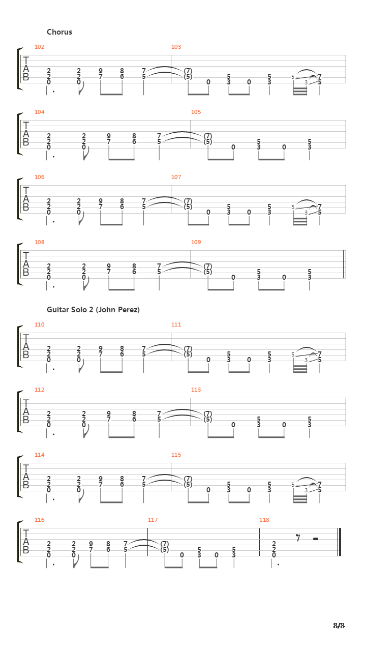 Falling吉他谱
