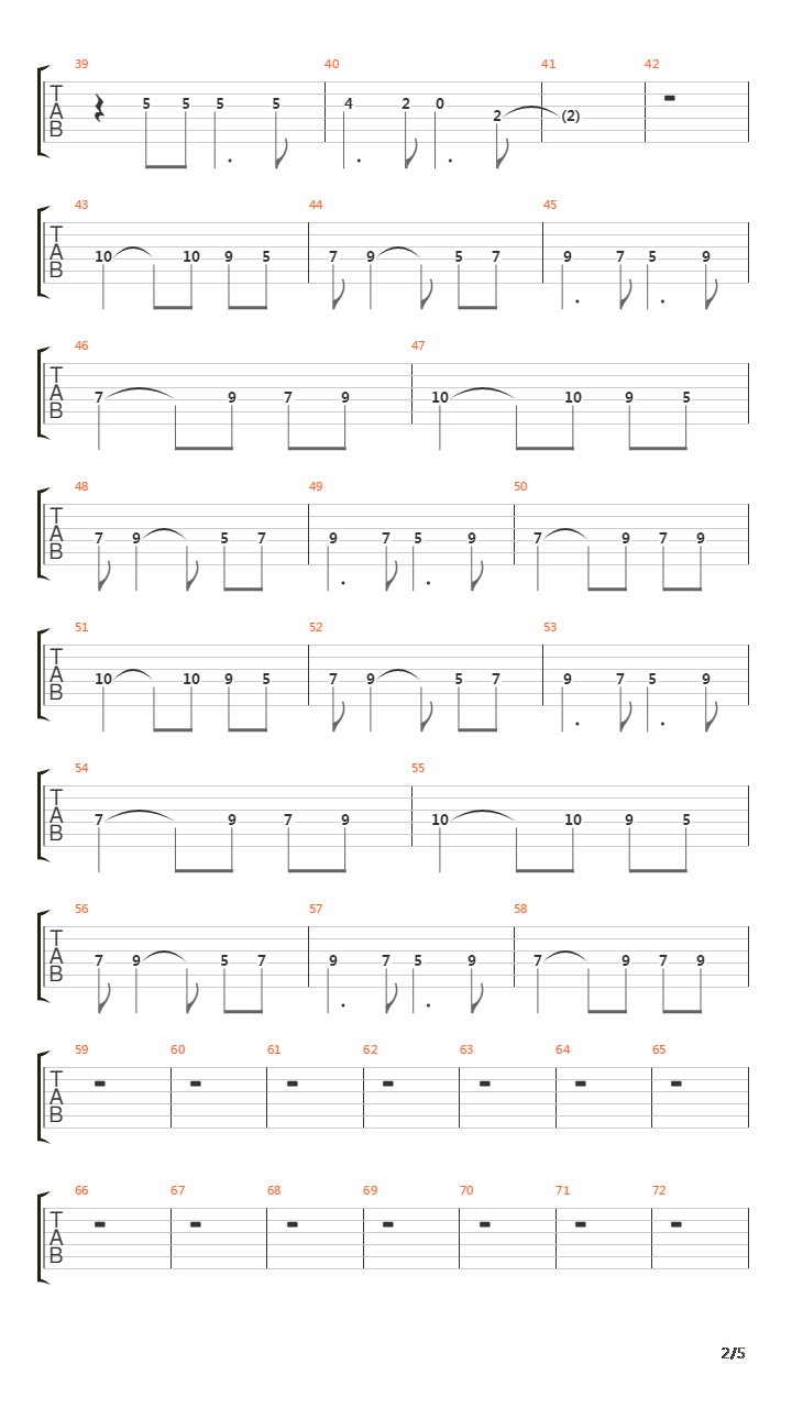 Fjara吉他谱