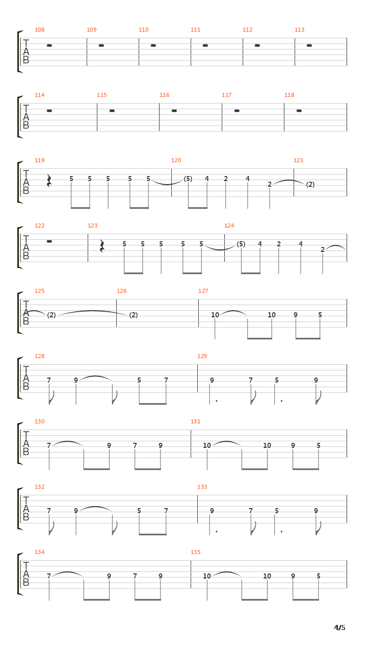 Fjara吉他谱