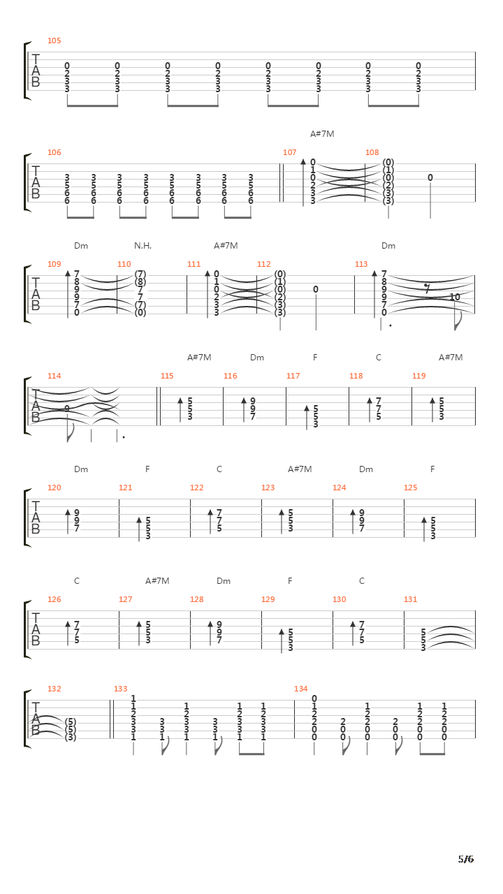 Fjara吉他谱