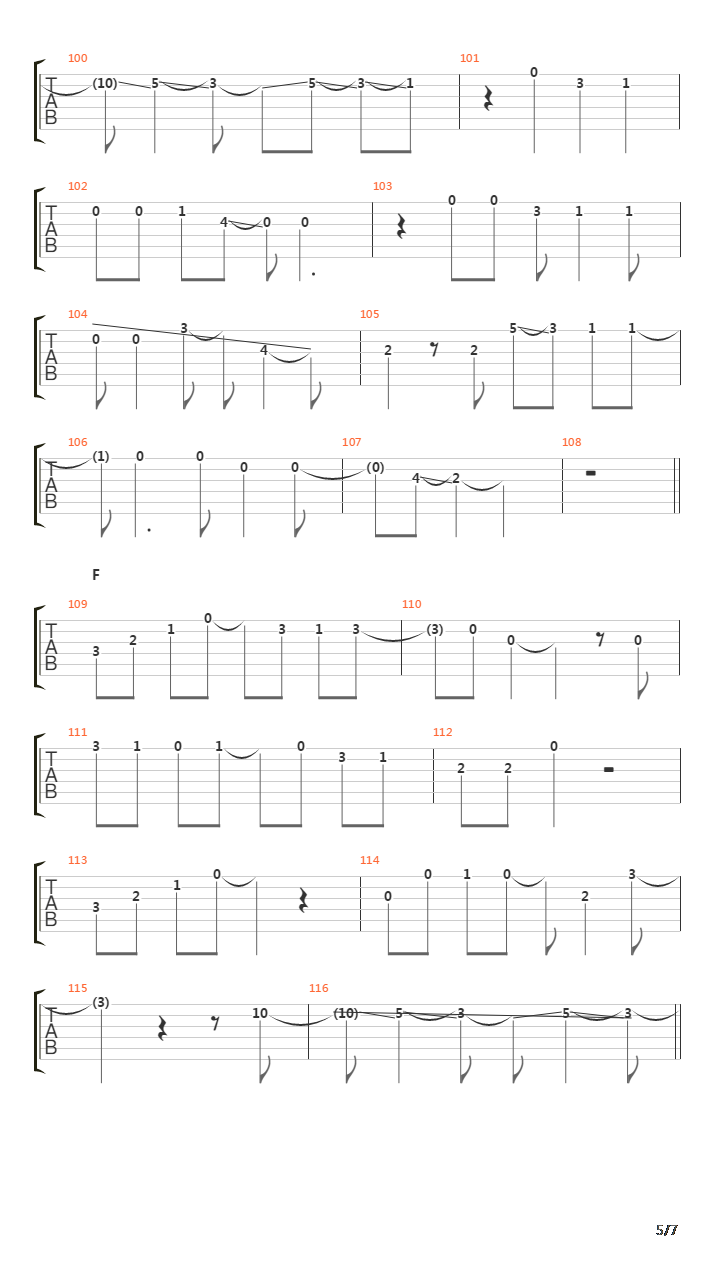 Tsumi No Nagame吉他谱