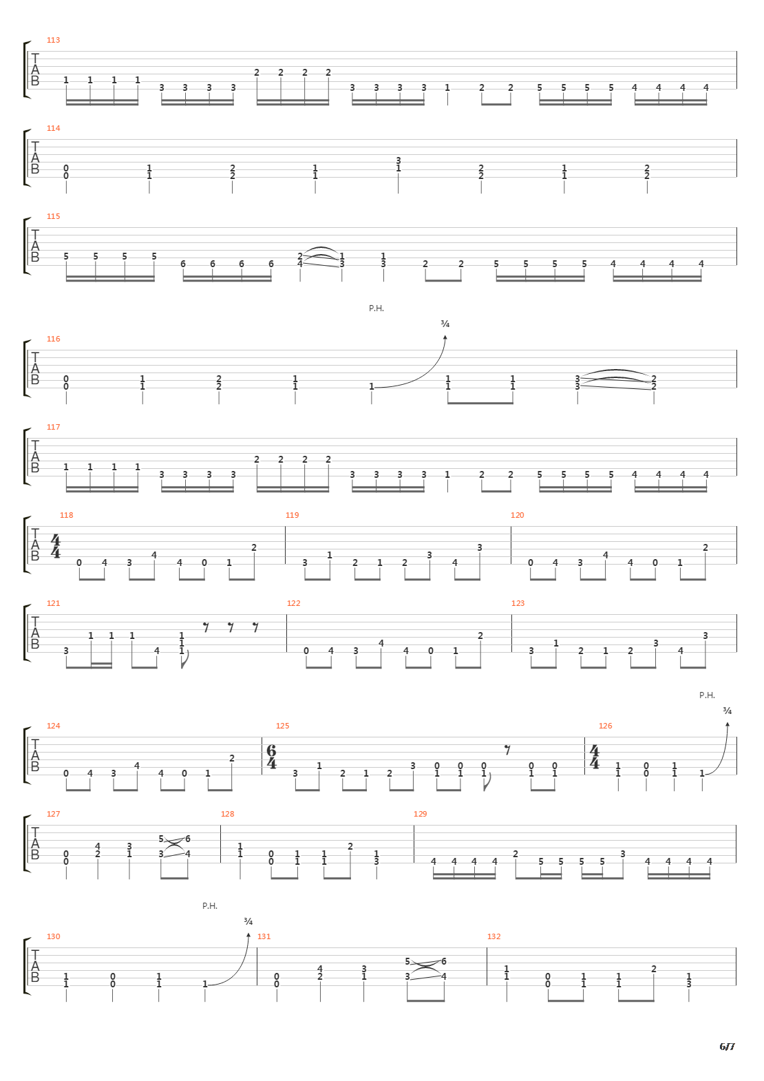 Suppressing The Mute吉他谱