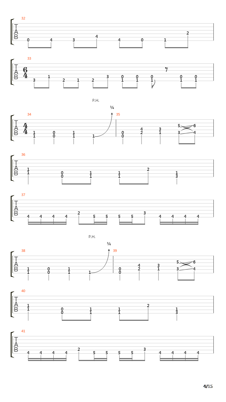 Suppressing The Mute吉他谱