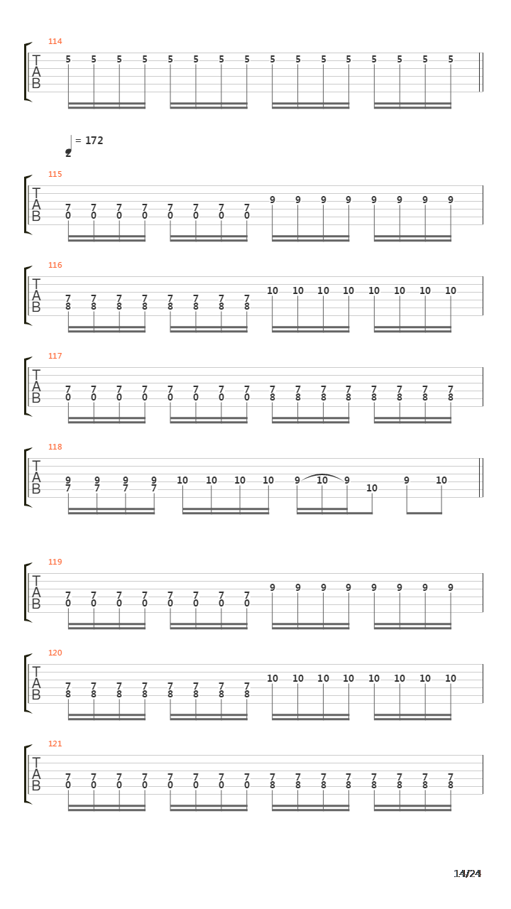 Skorgsgriftens Rike吉他谱