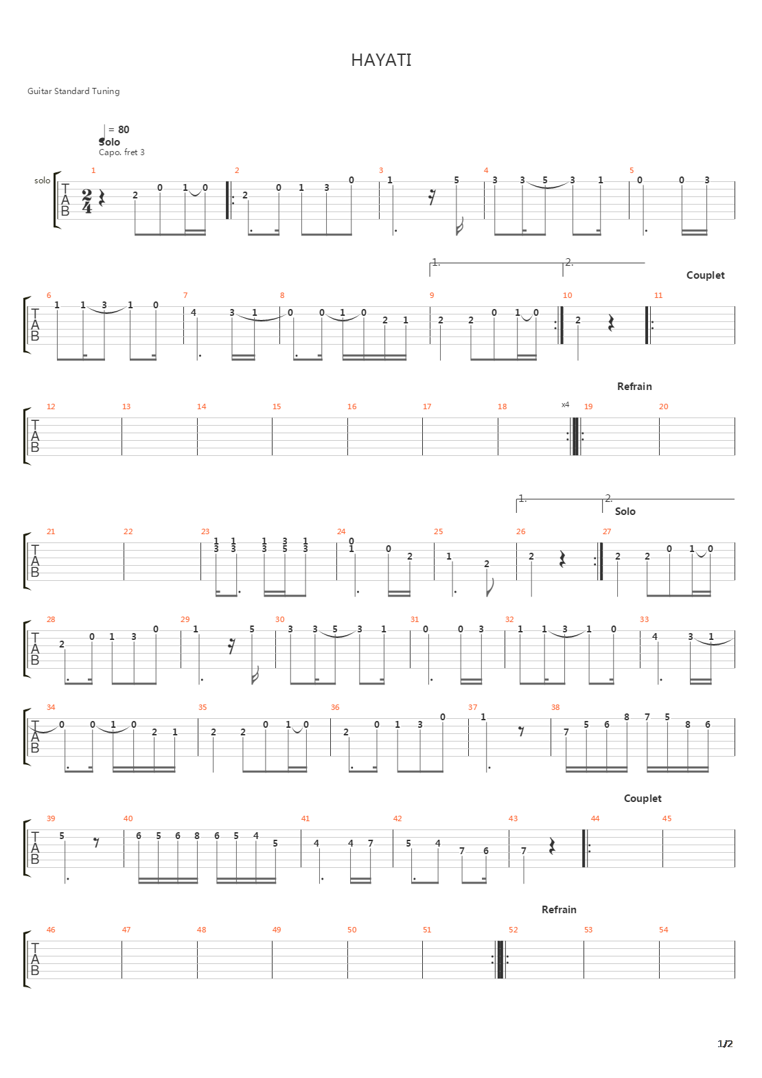 Hyati吉他谱