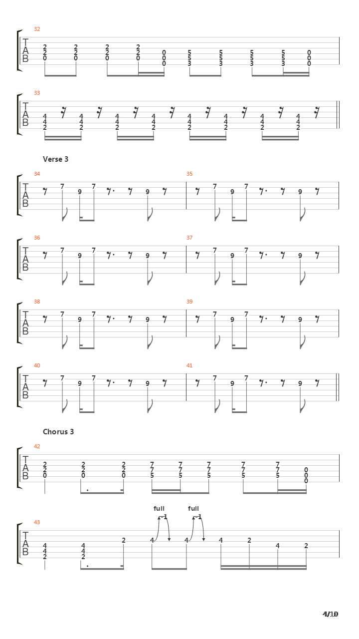 In The Meantime吉他谱