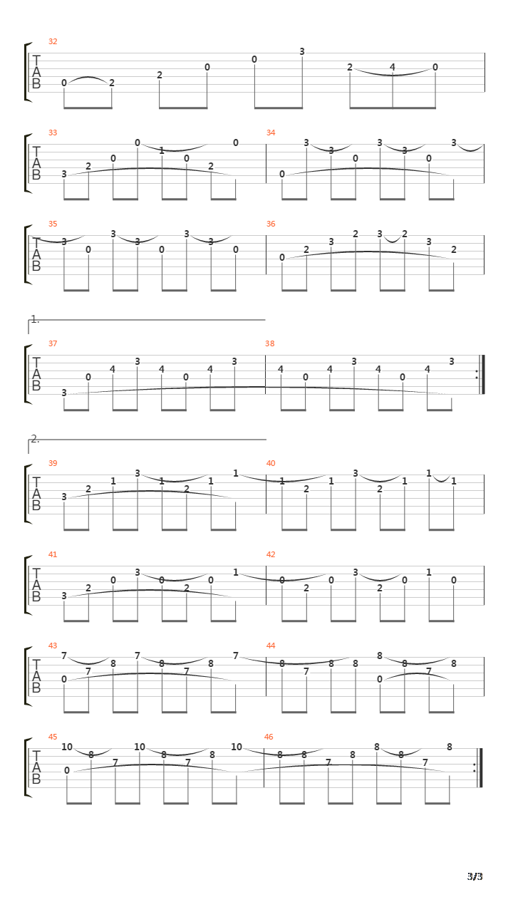 Through The Barricades吉他谱