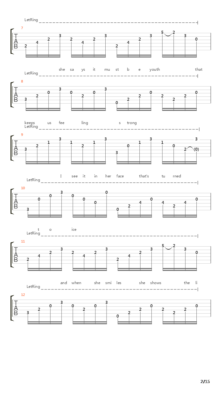 Through The Barricades吉他谱