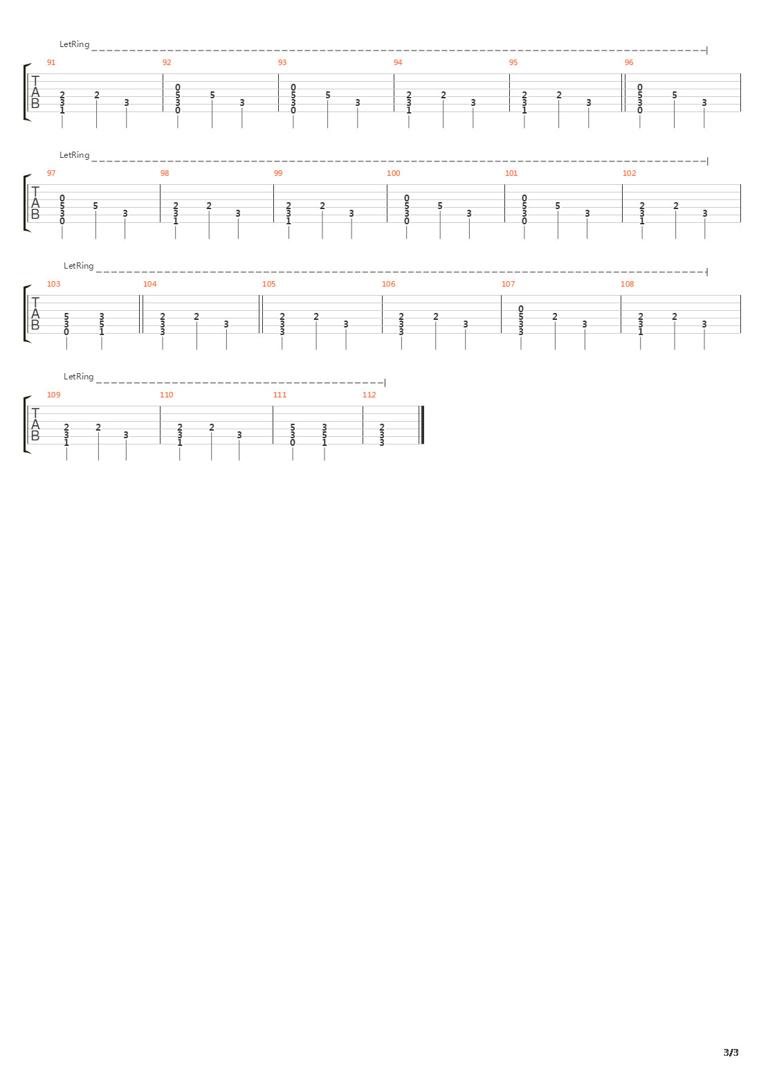 Sea Of Teeth吉他谱