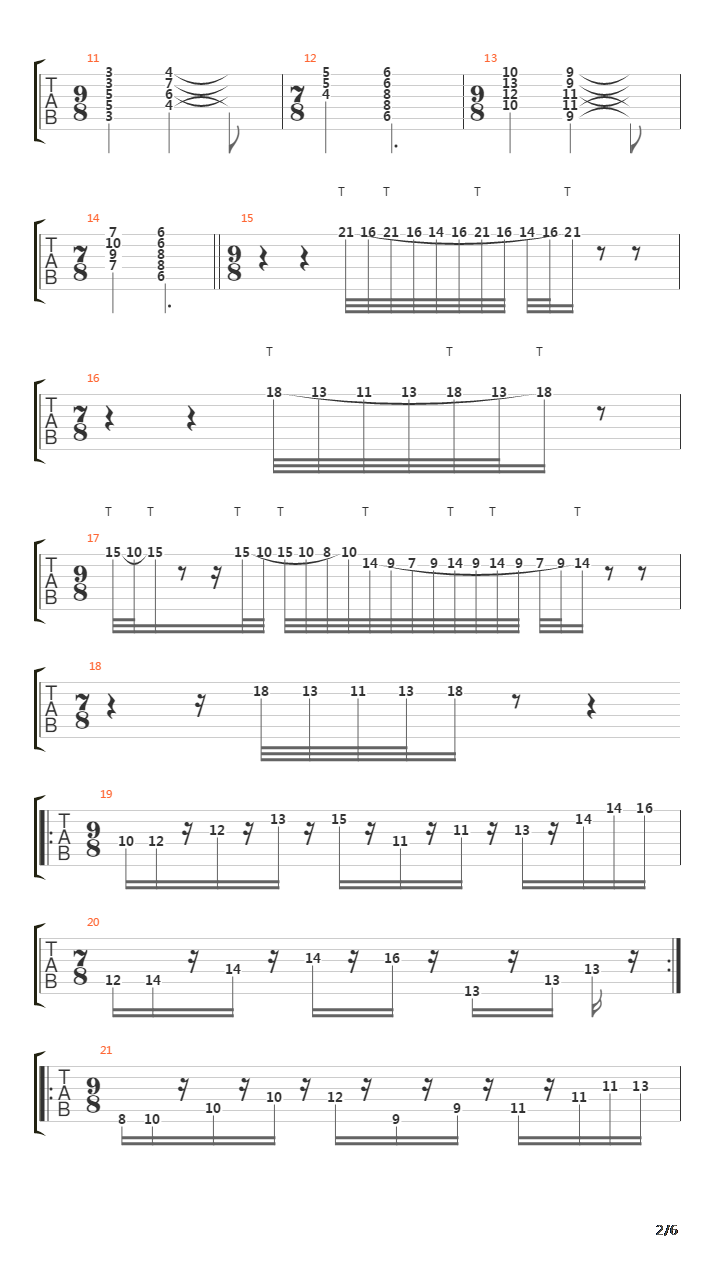 Suspended On All Fours吉他谱