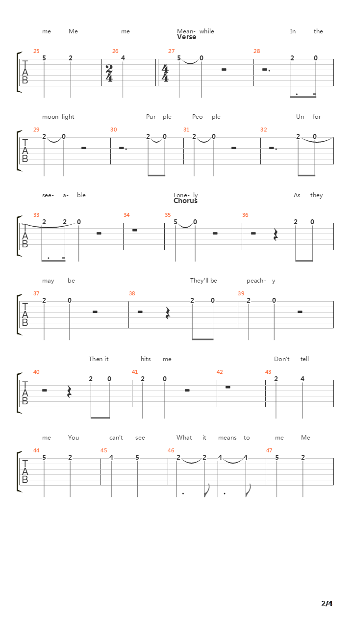 Calypso吉他谱