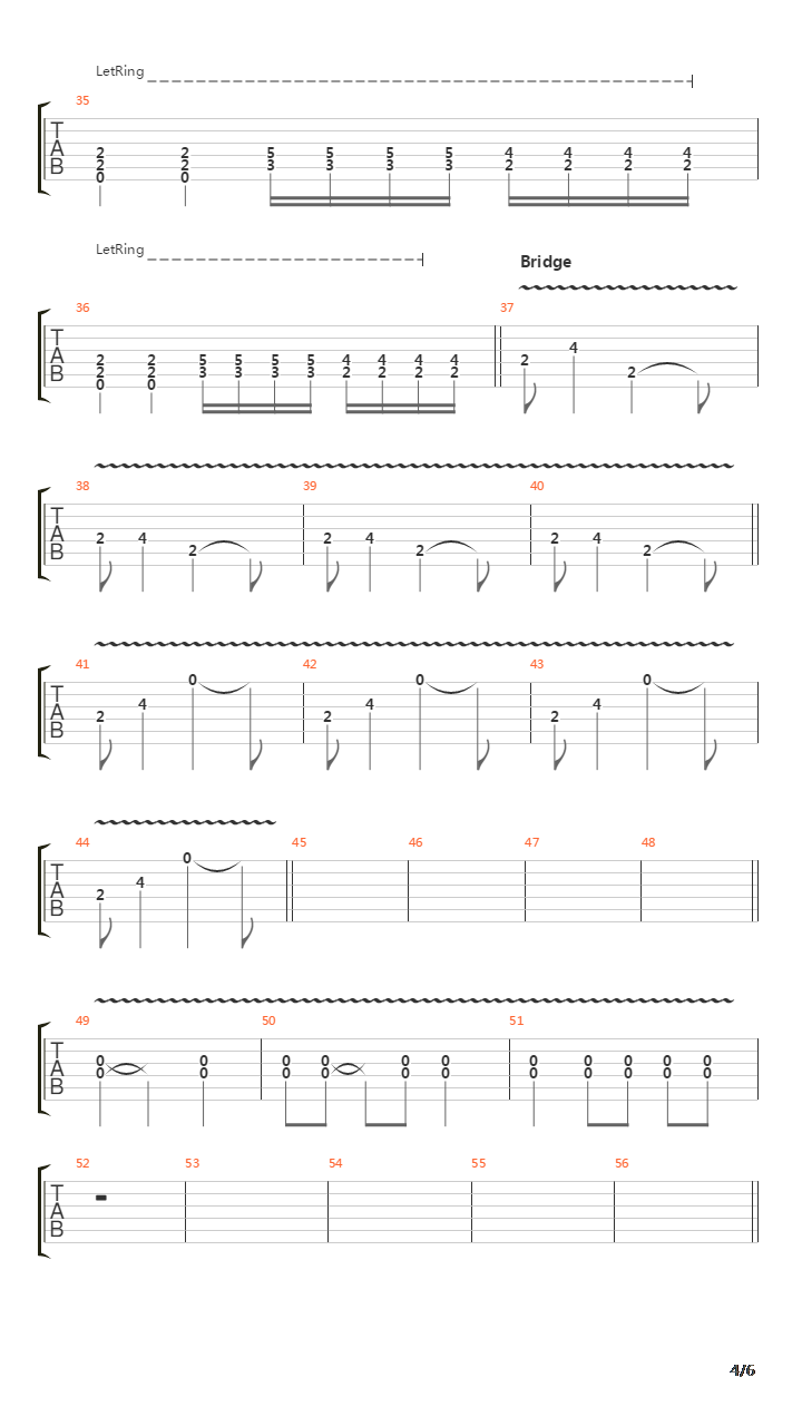 Detached吉他谱