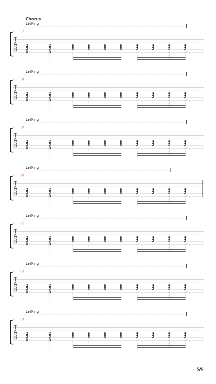 Detached吉他谱