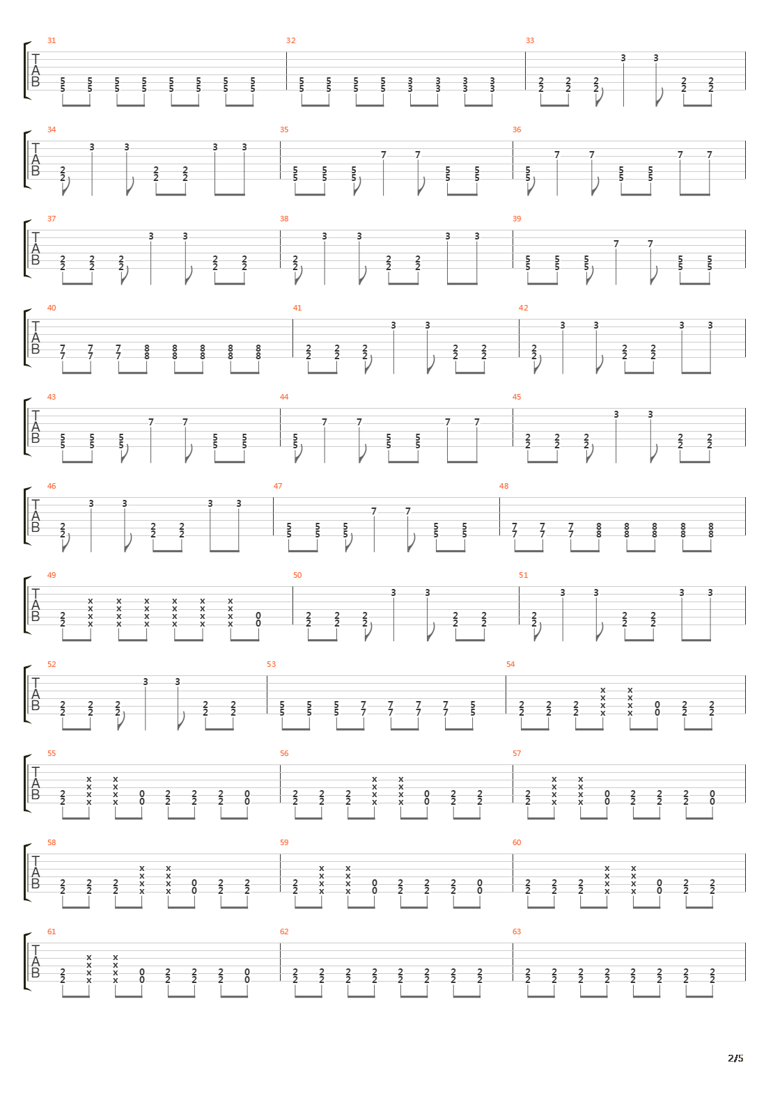 Fallback吉他谱