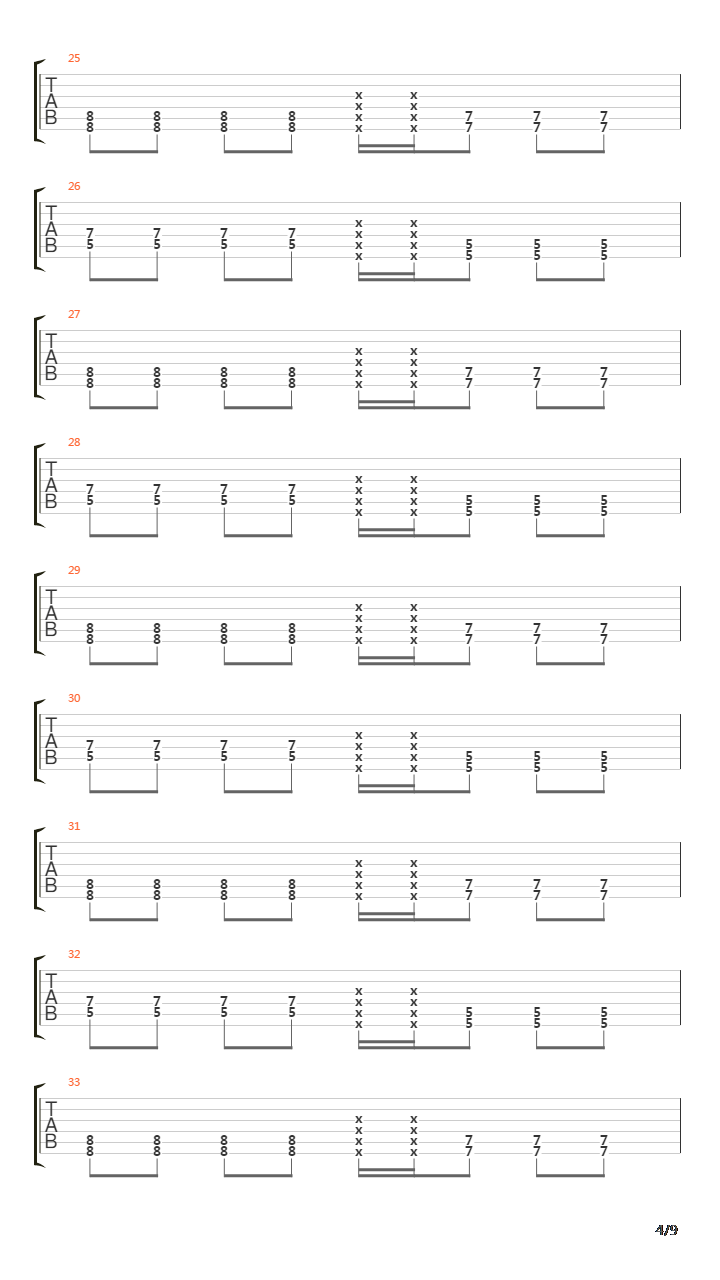 Forgotten吉他谱