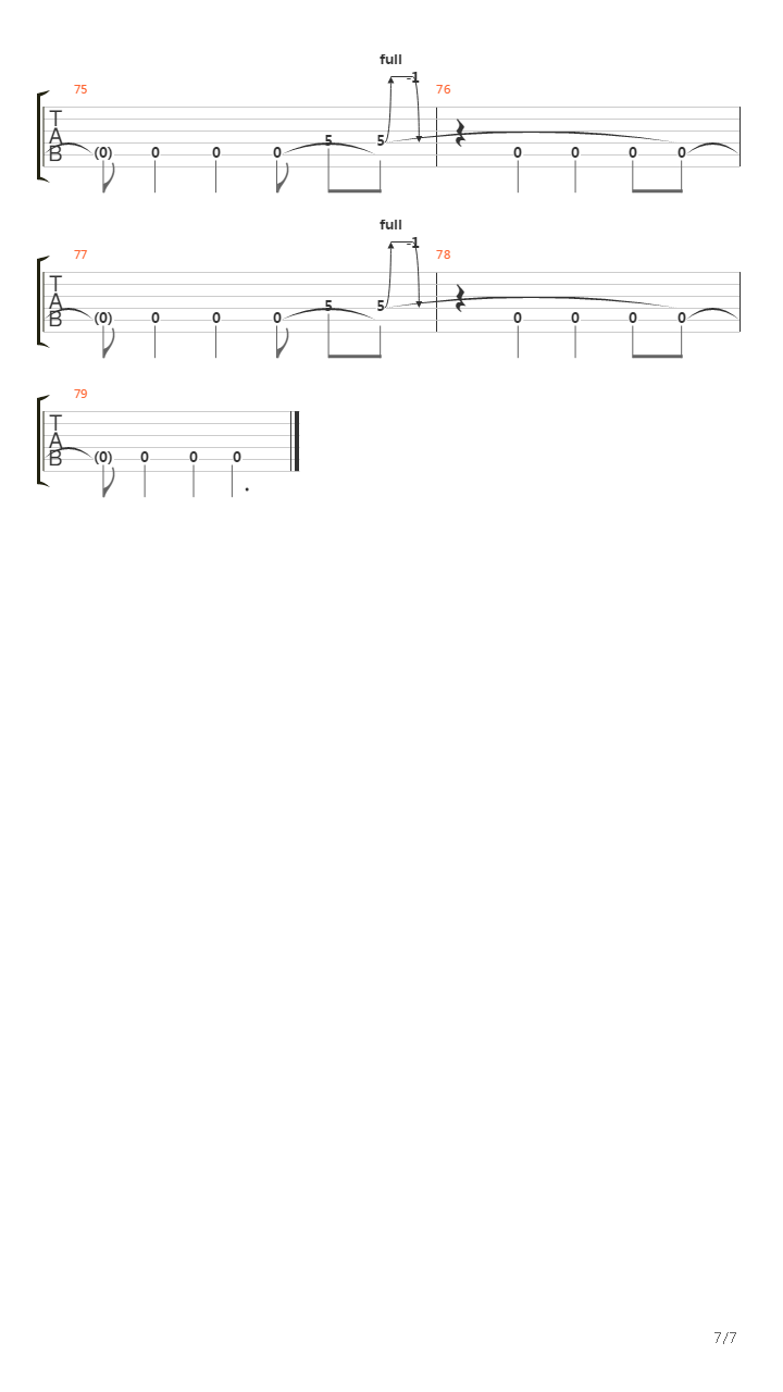 Synthetic吉他谱