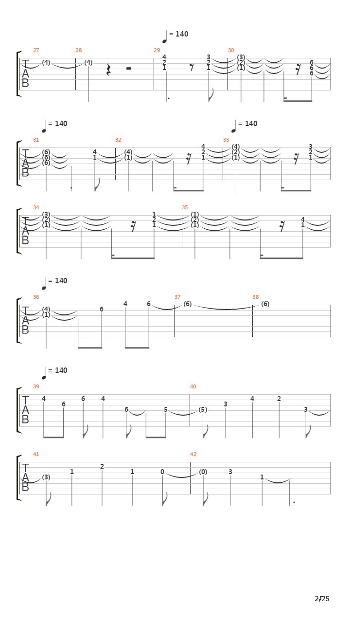 At The End Of The Day吉他谱