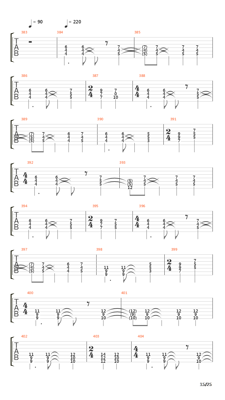 At The End Of The Day吉他谱
