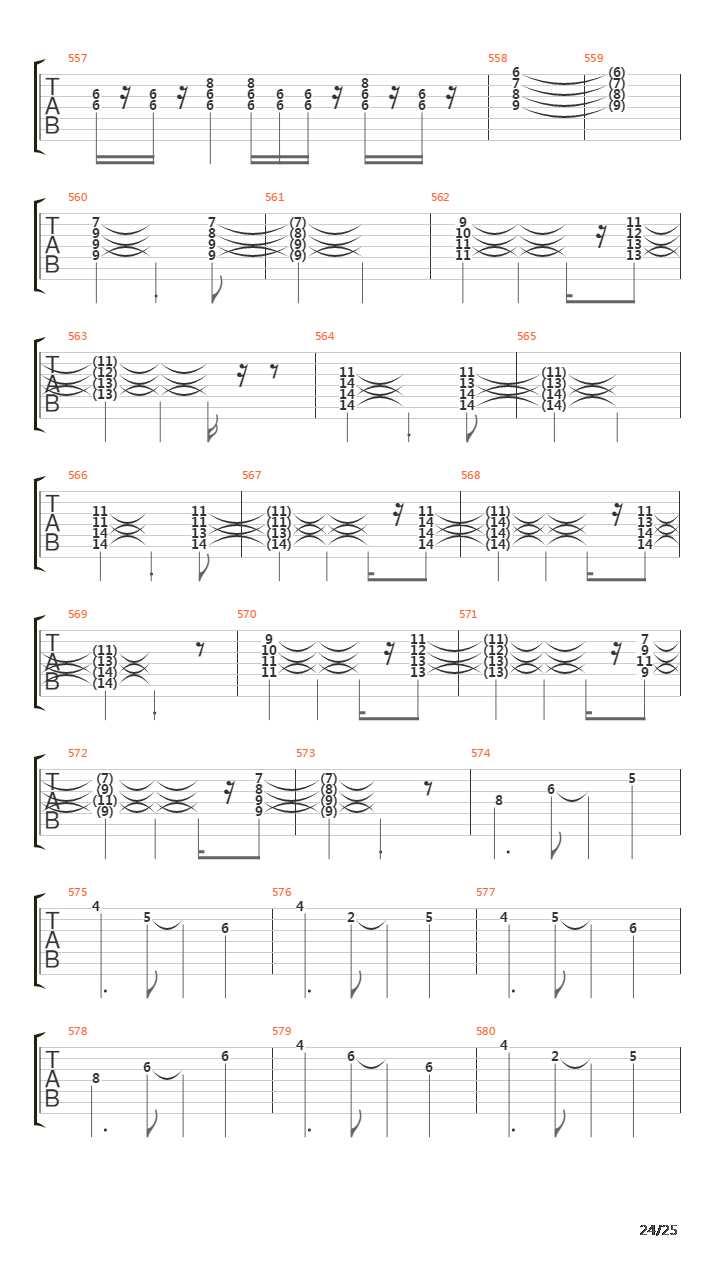 At The End Of The Day吉他谱