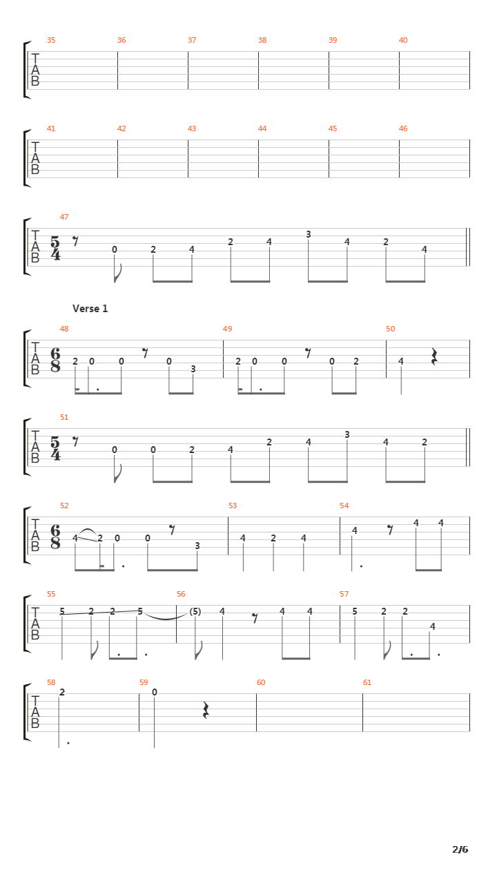 The Bottom Line吉他谱