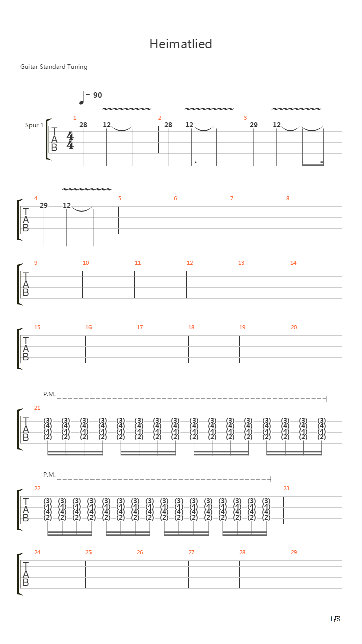 Heimatlied吉他谱