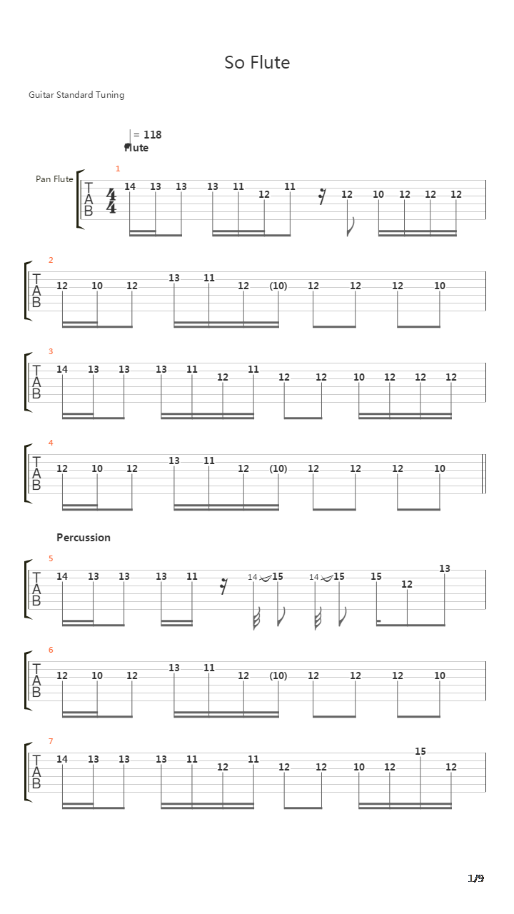 So Flute吉他谱