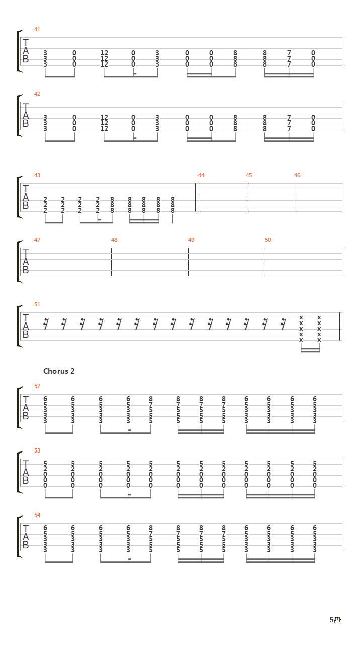 On Your Way Down吉他谱