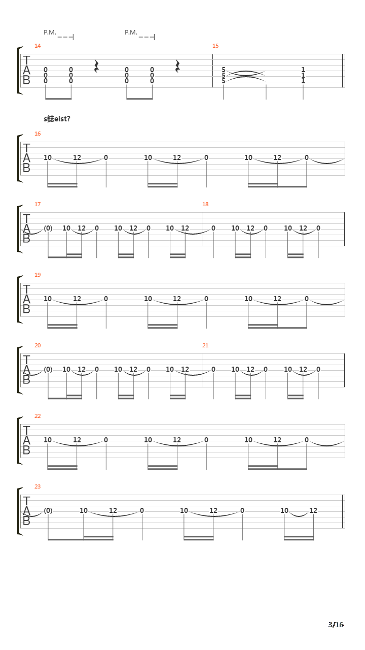 Kadonneet Kolme Sanaa吉他谱