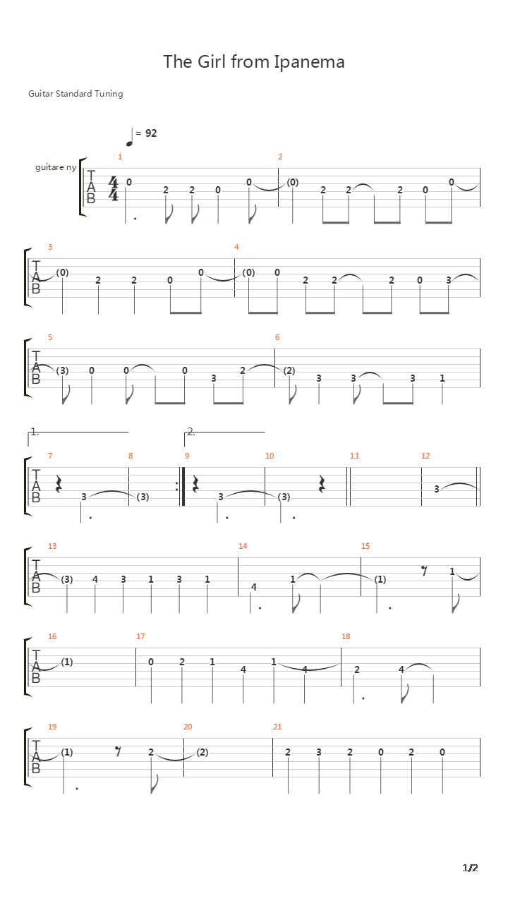 seb 節拍:moderate latin feel ϗ