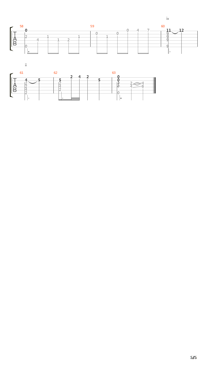 Cavatina吉他谱