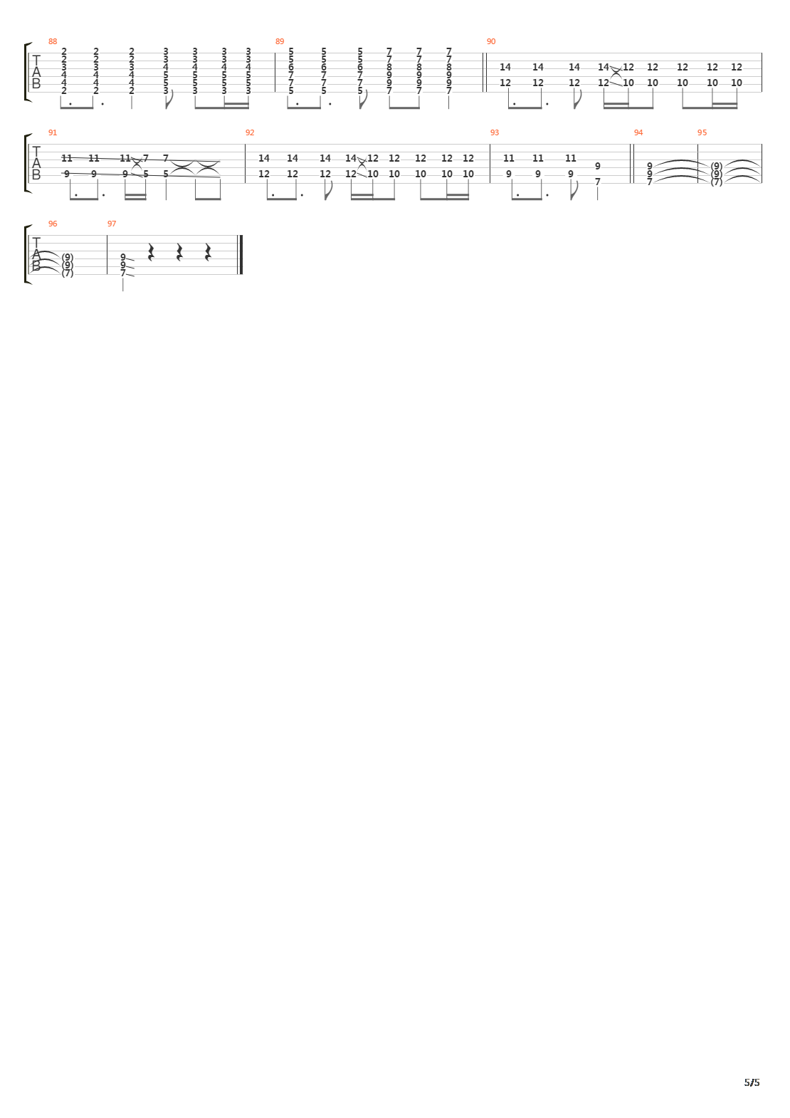 911 Til Infinity吉他谱