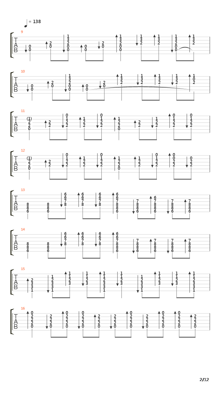 Way To Fall吉他谱