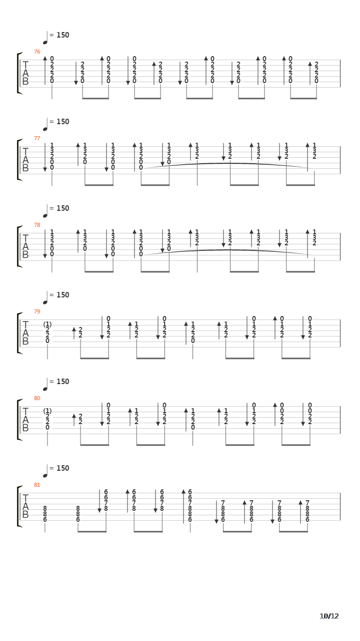 Way To Fall吉他谱