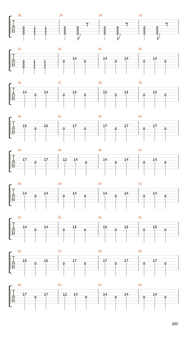 On The Other Side吉他谱
