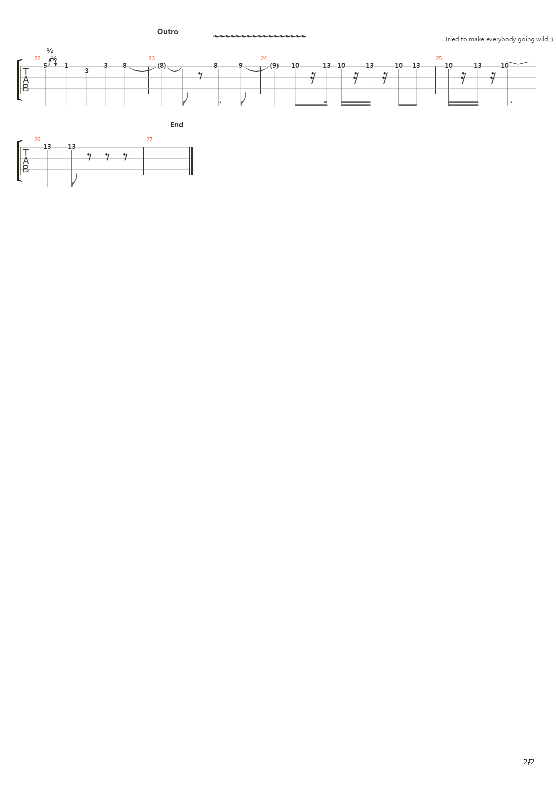 Tv Total Theme吉他谱
