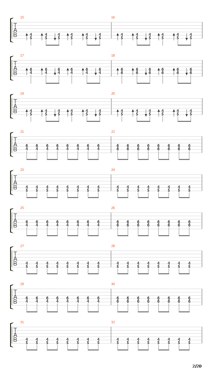 Depressing Paths Through Fullmoon Forests吉他谱