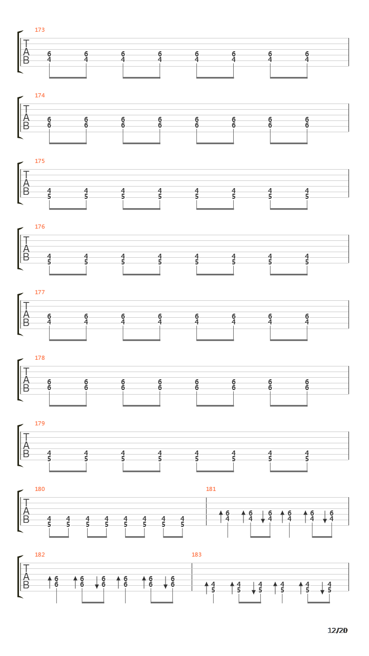 Depressing Paths Through Fullmoon Forests吉他谱